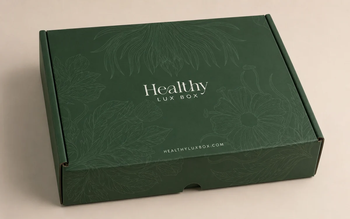 Детайл от зелената кутия Healthy Luxe Box
